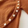 thumbnail image 5 of KyCheLot 0-18 Months Newborn Baby Sweater Jumpsuit Hat Knit Button Romper Bodysuit Girls Boys Winter Set, 5 of 6