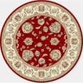 thumbnail image 1 of Dynamic Rugs ANR5573651464 Ancient Garden 5 ft. 3 in. Round 57365-1464 Rug - Red/Ivory, 1 of 1