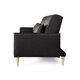 thumbnail image 3 of Sofá Cama Makora Anicka con Memory Foam Color Negro Lino Respaldo Reclinable de 3 Posiciones, 3 of 8