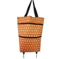 thumbnail image 3 of FRCOLOR  Shopping Bag with Wheels Trolley Portable Cart Seat Travel Boot, 3 of 5