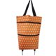 thumbnail image 1 of Bolsa de compras plegable con ruedas, carrito de compras, carrito de compras plegable, bolsa de viaje (lunares naranjas), 1 of 4
