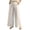 White, variant on Wide Leg Pants For Women Solid Color Embroidery Pants Pocket Elastic Waist Cotton And Linen Plus Size Available Summer Flowy Pants M-4XL