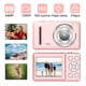 thumbnail image 4 of Cámara digital Pisexur para hombres, 1080P HD, compatible con fotografía de hasta 64 MP, estabilización electrónica, 18X, pantalla digital CCD de 2,4 pulgadas, cámara portátil para estudiantes, elect, 4 of 9