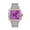 Purple, variant on Stylish Hip Hop Iced Out VVS Moissanite Automatic Watch, D Color Stones, Rose Gold Tone, Passes Diamond Tester