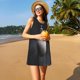 thumbnail image 3 of Fotbe Astronaut Sitting On Mercury Planet Vestido de Verano sin Mangas para Mujer – Vestido Midi Línea A, Estilo Camiseta Floral, Vestido Playero Casual y Fluido, 3 of 7