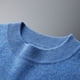 thumbnail image 4 of Suéter de cuello redondo para hombre, suéter casual de pura lana, otoño e invierno, camisa interior y exterior de manga larga para hombre, 4 of 4