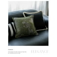 thumbnail image 6 of HXLB High Quality Green Retro Jacquard Pillow Bed Cushion Sofa Pillow Cover Lumbar Pillow Cushion Cover, 6 of 8