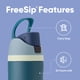 thumbnail image 5 of Owala FreeSip Botella de acero inoxidable aislada con popote, botella de agua deportiva libre de BPA, ideal para viajar, 24 oz, Mezclilla, 5 of 7