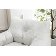 thumbnail image 6 of Bean Bag Chair for Adults, Bean Bag Sofa with Tufted Soft Stuffed Filling, Fluffy and Lazy Sofa with Armrest, Comfy Cozy BeanBag Chairs with Memory Foam for Living Room(Velvet,Ivory), 6 of 7