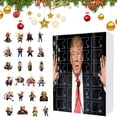 thumbnail image 1 of Calendario Adviento 2024 Adorno Navideño Trump Decoraciones para Árboles Colgantes Navidad, 1 of 9
