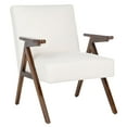 thumbnail image 4 of SAFAVIEH Emyr Modern Style Wood Arm Accent Chair, White, 4 of 11