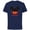 Navy, variant on Disney Mickey Mouse Icon Shorts Padre Birthday Día del Padre - Short Sleeve Cotton T-Shirt for Adults - Customized-Black