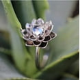 thumbnail image 4 of Moonstone White Lotus Ring Crystal Rhinestone, 4 of 5