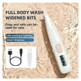 thumbnail image 4 of Dog Paw Trimmer with LED Light Fully Waterproof Pet Hair Trimmer with LED Display Dog Clippers ,Cordless Design, 4 of 10