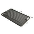 thumbnail image 6 of Ozark Trail Deluxe Cast Iron Reversible Grill Griddle Plate, Black, 16 x 9 Inch, 6 of 9
