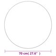 thumbnail image 4 of vidaXL Miroir Mural Rond en Verre 70 cm, 4 of 4