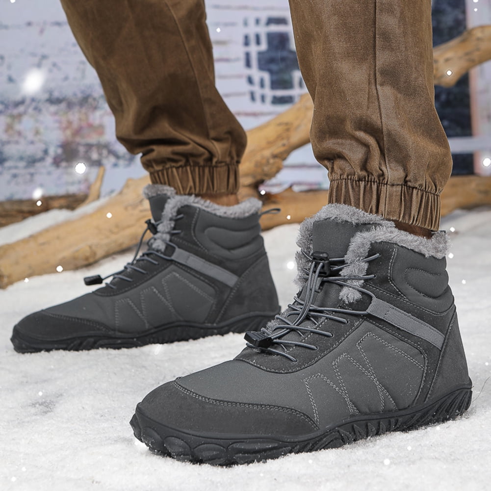 Botas Alta Techo Nieve Invierno Impermeable para La Escalada (gris