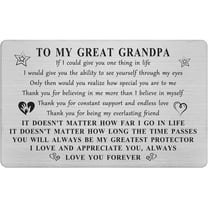 Great Grandpa Christmas Card Gifts for Men, Happy Great Grandpa Birthday Wallet Card from Grandkids, Personalized Thanksgivng Gift from Grandchildren