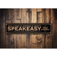 thumbnail image 2 of Speakeasy Prohibition Ends Here Aluminum Metal Decor Sign - 4x18 inches, 2 of 4