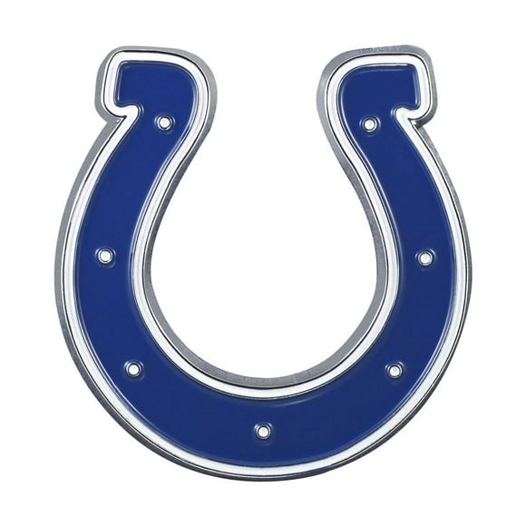 Fan Mat Emblème 22566 NFL Indianapolis Colts Logo; Peint; Chrome Résistant