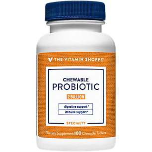 The Vitamin Shoppe Chewable Probiotic 2 Billion, Natural Strawberry Flavor, Supports Digestion and Intestinal Health (100 Chewable Tablets)