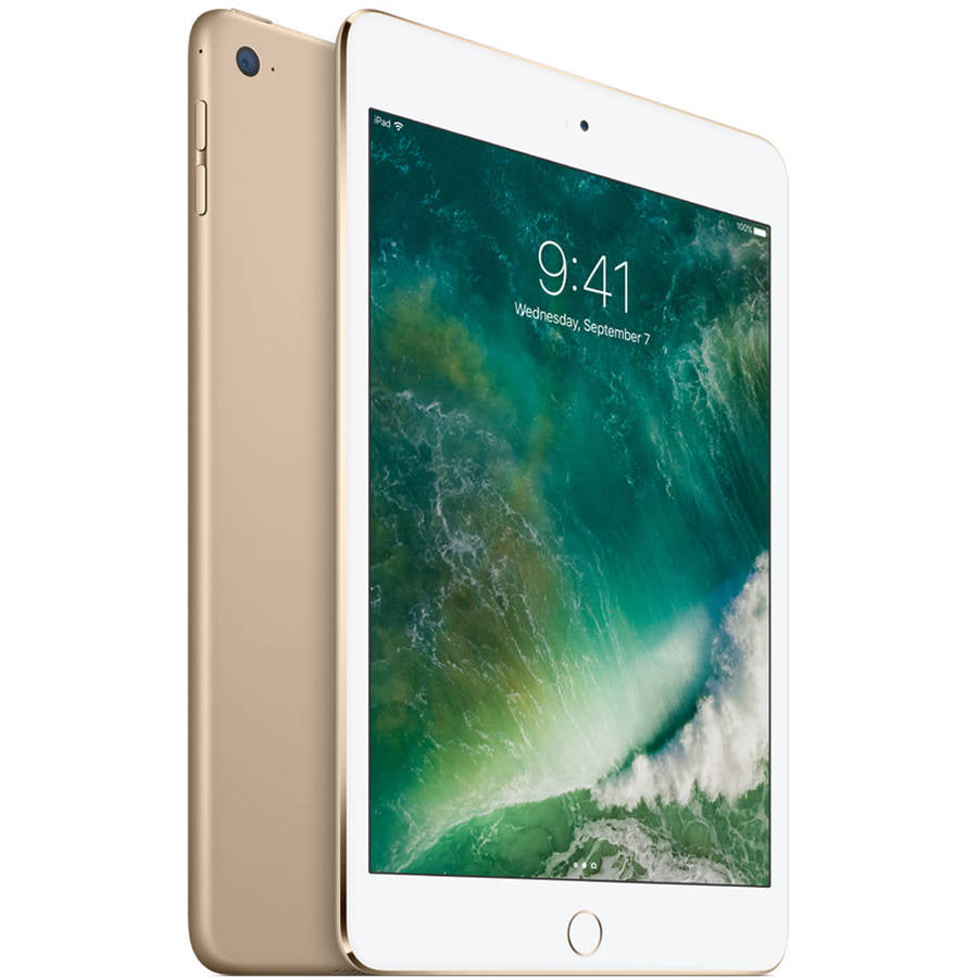 Apple iPad mini 4 (Refurbished) Wi-Fi 128GB Gold - Walmart.com