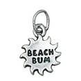 thumbnail image 1 of Sterling Silver 24" Unisex 1.5mm Box Chain "BEACH BUM" Sun Pendant Necklace, 1 of 2