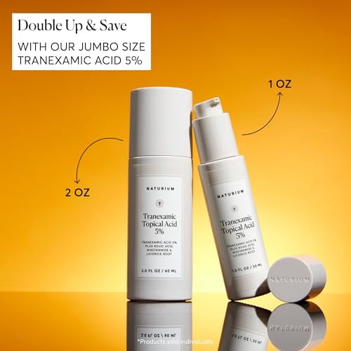 Naturium Tranexamic Topical Acid 5% Jumbo, Face & Skin Care with Kojic Acid, Niacinamide & Licorice Root, 2 fl oz