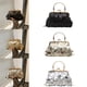 thumbnail image 1 of Bolso de noche con lentejuelas con clip para mujer - Bolso de hombro cruzado dorado plateado negro con cadena, 8,46x2,36x5,12 pulgadas, 1 of 6