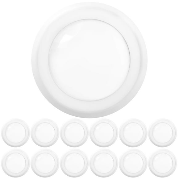 Sunco Lighting 12 Pack 5/6” LED Disk Lights Flush Mount Ceiling Light Fixture Recessed 6000K Daylight Deluxe, 100W Equivalent 15W, 1050LM, Dimmable Low Profil