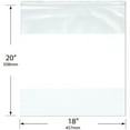 thumbnail image 2 of Plymor 18" x 20" (Pack of 100), 4 Mil Heavy Duty White-Block Zipper Reclosable Plastic Bags, 2 of 3
