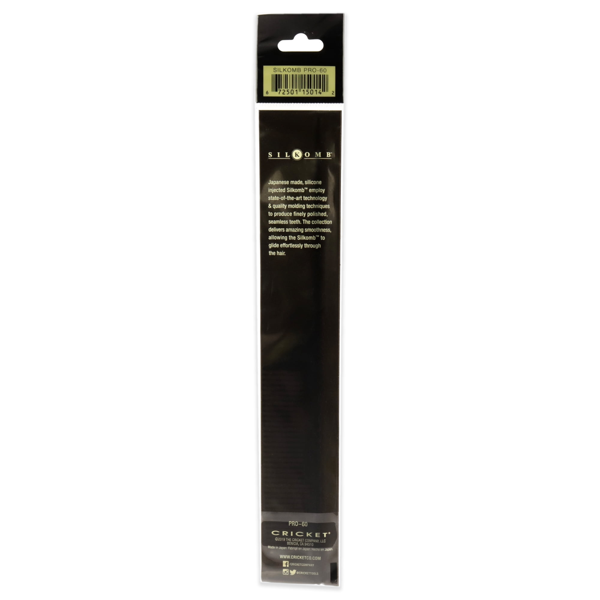Cricket Silkomb Medium Toothed Rattaail - Pro-60 1 Pc Comb - Walmart.com