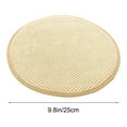 thumbnail image 5 of AuroraX Round Cozy Chair Cushions Thick Non-Slip Comfort Beige Seat Cushion for Office and Desk Chair 9"x9" Relief Pad for Hip, 5 of 6