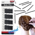 thumbnail image 4 of Black Bobby Pins-60 Count, Slideproof Hair clips for Women Girls and Hairdressing Salon, 2-inch Bun Pins for Thick Hair Thin hair and All Hair Types,, 4 of 4