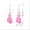 Pink, variant on Pink Ribbon Earrings for Women Alloy Cancer Awareness Jewelry Strength Fighter Inspirational Gift Set Survivor Support Tiny Hoop Earrings Comfort Items for Cancer Patients Get Well Soon
