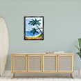 thumbnail image 3 of Stupell Industries Coastal Tropical Beach Palms Birds Flying Black Floating Frame Canvas Art, 25 x 31, by Sebastian Grafmann, 3 of 7