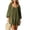 Army Green, variant on Sheghy Balloon Long Sleeve Round Neck Mini Dress Oversized Autumn Winter Everyday Wear Black S