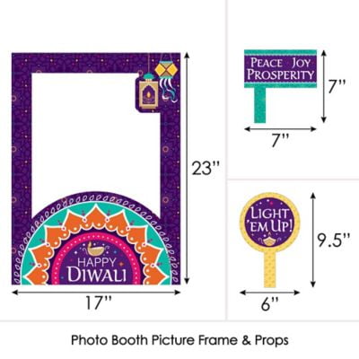 diwali photo booth props