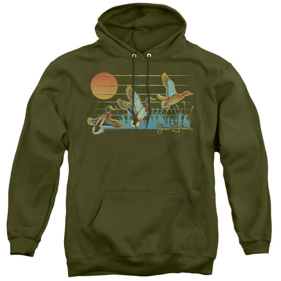 Wild Wings - Three Ducks - Pull-Over Hoodie - Small