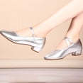 thumbnail image 6 of XIMIN Women's Mary Jane Low Heels Dress Pumps Fashion Shoes with Adjustable Ankle Strap Pointed Toe Easy Buckle Low Heel Slip On Flats for Dressy Casual Occasions, 6 of 8