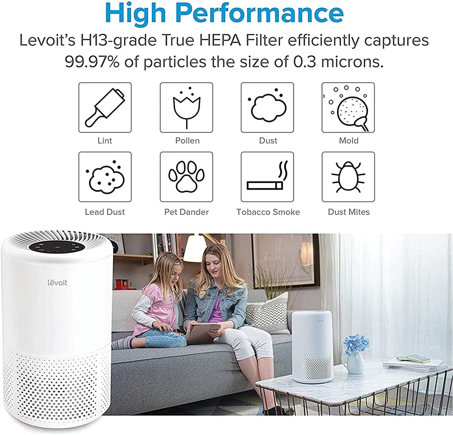 Levoit vista 200 true 2024 hepa air purifier filter replacement