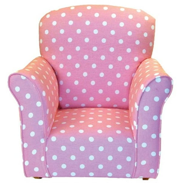 Brighton Home Furniture Cr1000pd Toddler Rocker In Baby Pink With White Polka Dot Printed Cotton Com Brighton Home Furniture Cr1000pd, Toddler Rocking Chair Cover