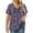 3072-Purple Floral, variant on CASSIE LIZ Womens Tops Plus Size Summer V Neck Shirts Fashion Short Sleeve Flowy Tee Loose Fit Tunics Fall Pleated Blouses Casual Swing Pullovers Solid/Tie Dye/Floral (XL-5XL)