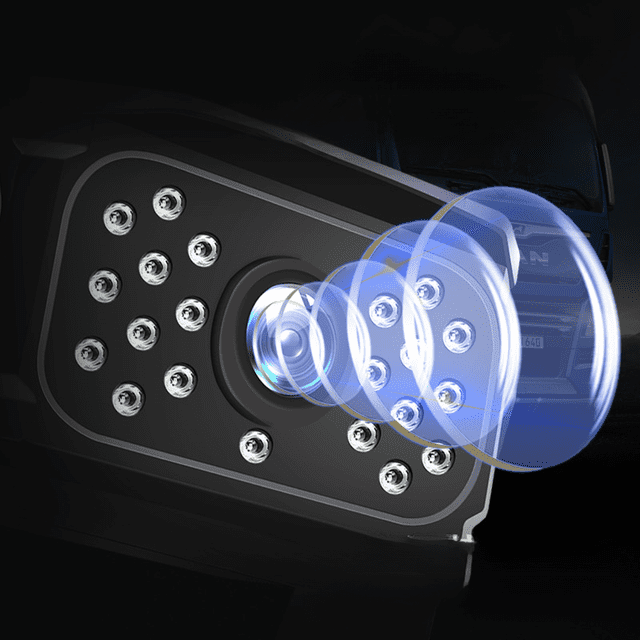 Cámara para automóvil con 20 luces, 1080p, HD, AHD, visión nocturna, gran angular de 110 grados, 4p, impermeable, para aviación