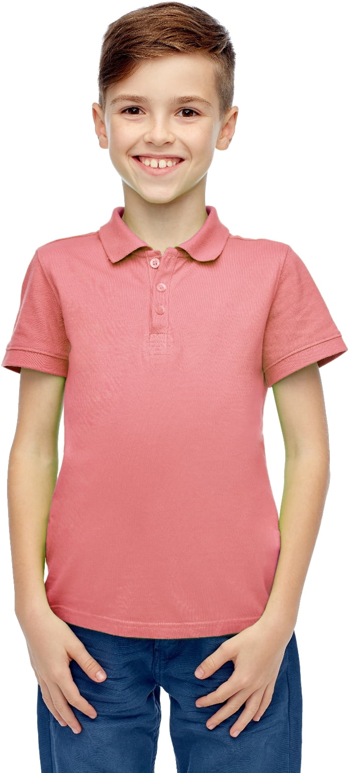 Boys pink polo shirt Clearance