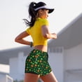 thumbnail image 7 of Honeii St. Patrick's day print a double-layered women's running short, ideal for gym, tennis, and various activities, complete with a practical pocket-Large, 7 of 7