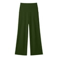 thumbnail image 6 of yievot Women's High Waist Ribbed Wide Leg Yoga Pants Loose Workout Sweatpants Casual Lounge with Pockets, 6 of 8