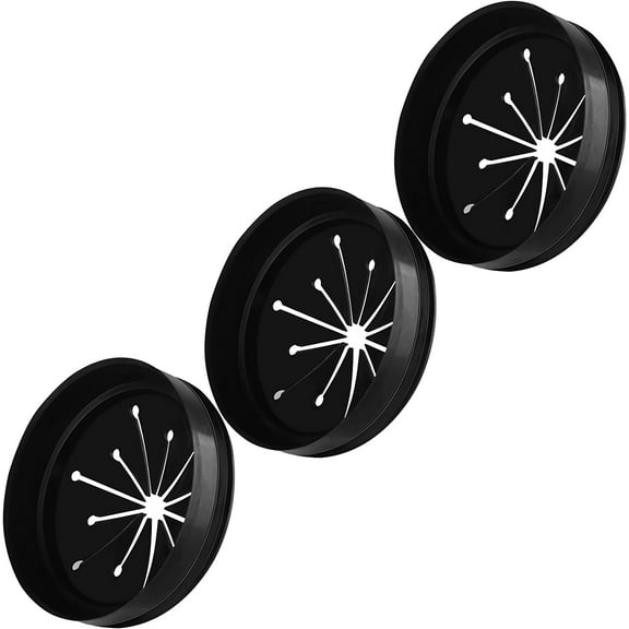 3 Pcs Sink Baffle, Garbage Disposal Splash Guards, Food Waste Disposer Accessories for Whirlaway, Waste King, Sinkmaster and GE(3-3/8 Inch) Models Drain Plugs, Guard Measures