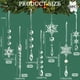 thumbnail image 4 of Ornamentos de Árbol de Navidad OuMuaMua 48 piezas de Copos de Nieve de Cristal Acrílico, 4 of 7