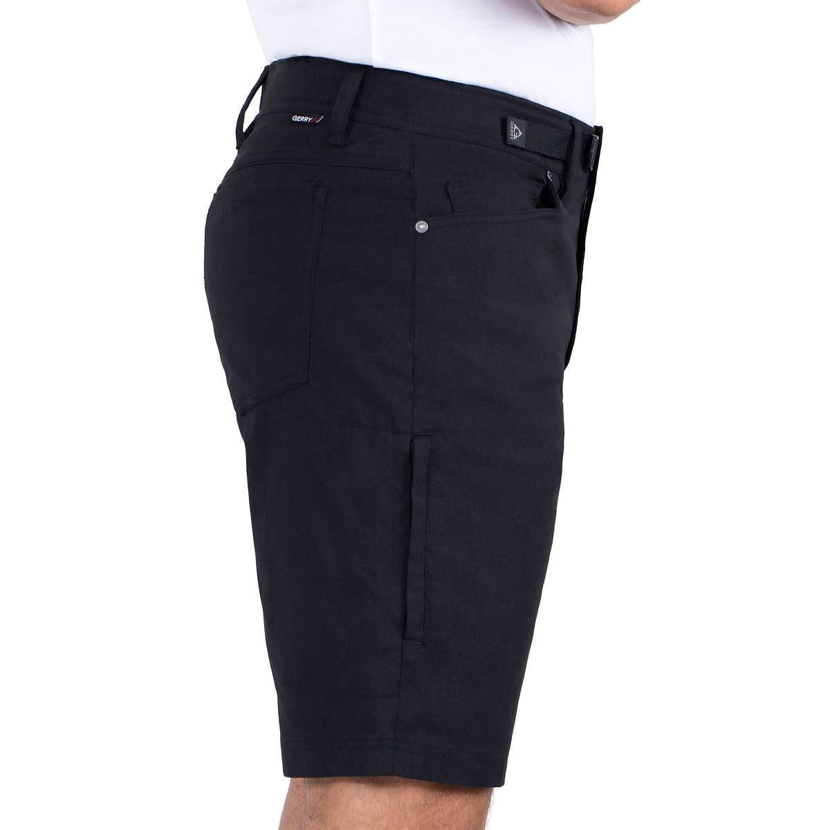 Gerry Men�s Venture Short Adjustable Built-in Belt (US, Numeric, 30, Regular, Regular, Black)